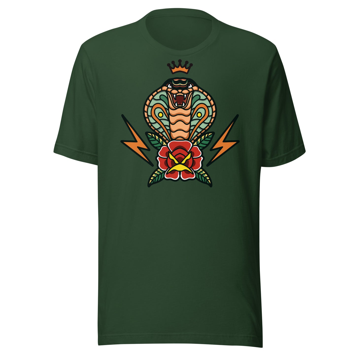 Cobra Rose | Traditional Tattoo | Bella + Canvas| Unisex t-shirt