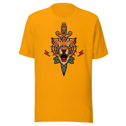 Tiger Dagger | Traditional Tattoo | Bella + Canvas| Unisex t-shirt