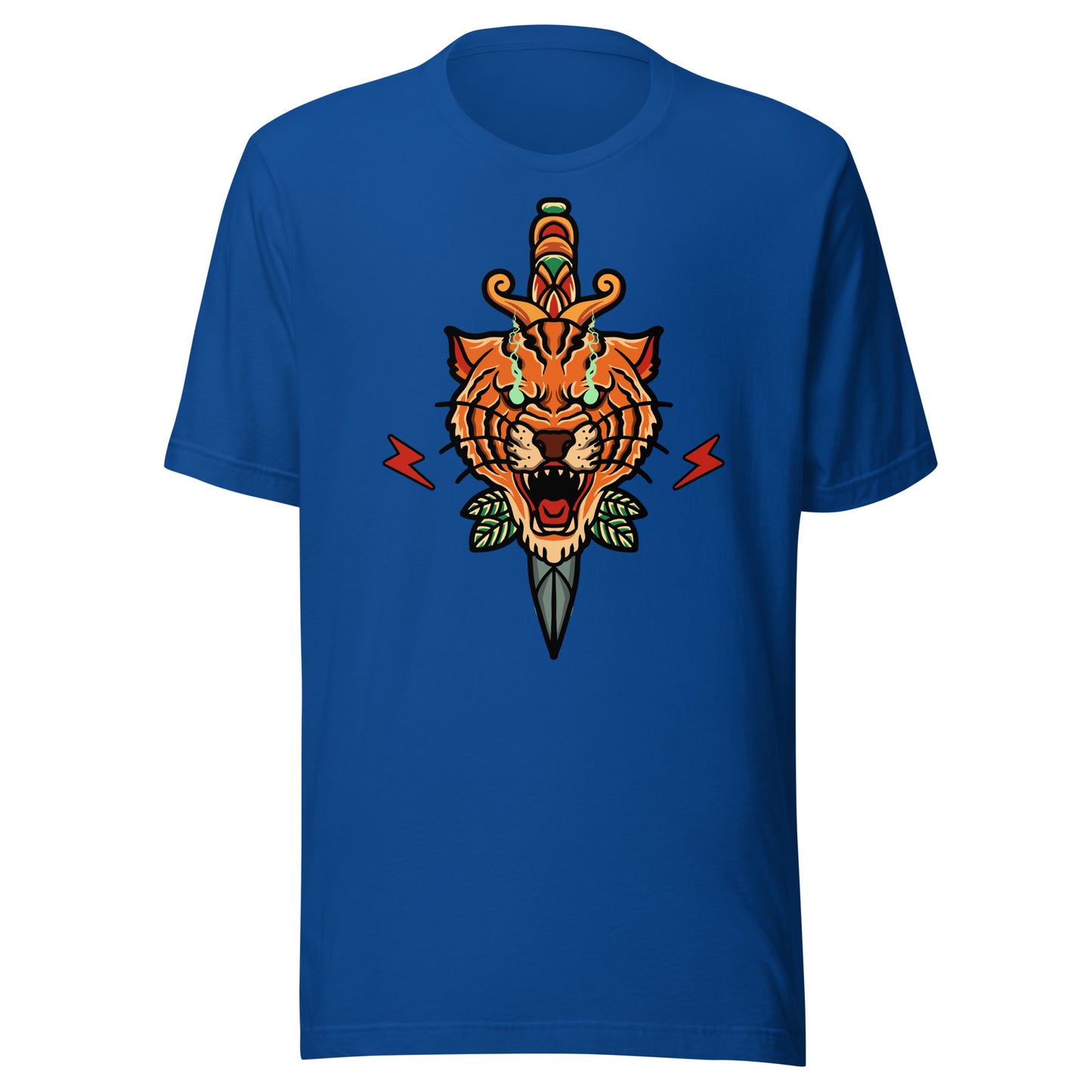 Tiger Dagger | Traditional Tattoo | Bella + Canvas| Unisex t-shirt