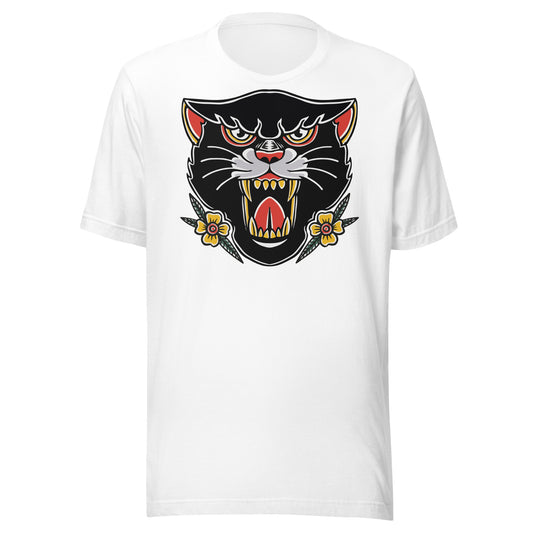 Panther Head | Traditional Tattoo | Bella + Canvas| Unisex t-shirt